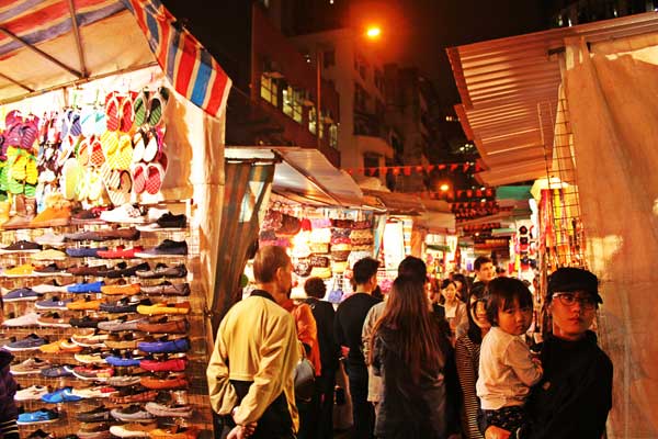 Khu chợ đêm nổi tiếng ở Hồng Kông